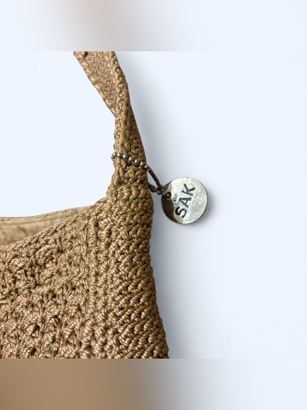 The Sak Woven Straw Shoulder Bag - Tan - Picture 5 of 7